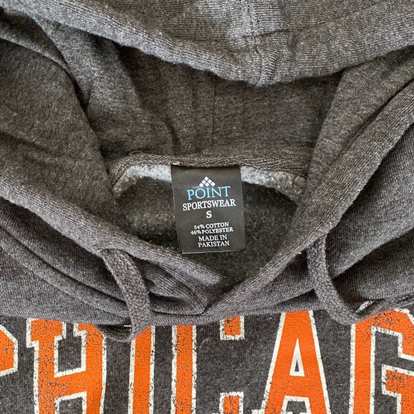 Chicago IL Dark Grey Graphic Hoodie Size Small - Picture 3 of 4